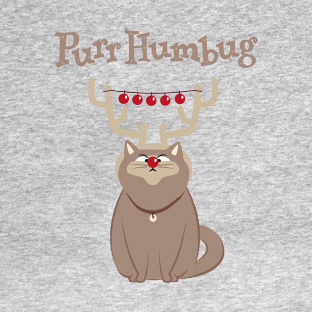 Purr Humbug. Not-So-Festive Cat. by propellerhead